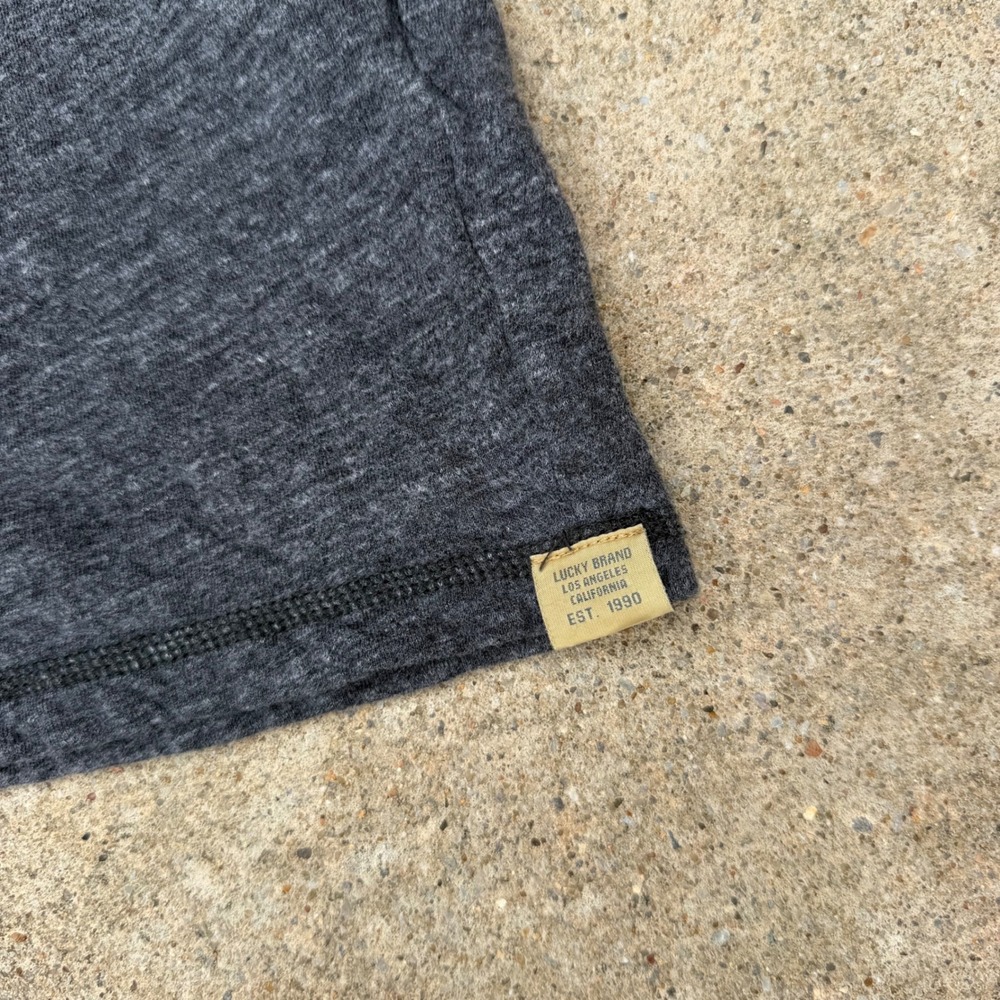 Lucky Brand Henley Shirt Mens XXL Gray Long Sleeve Casual Basic Soft Top Tee - Picture 7 of 10